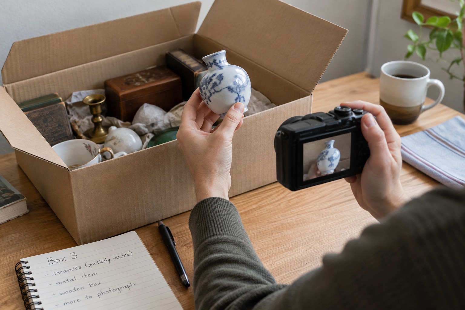 Open mixed collectible box with some pieces hidden, camera ready for more photos